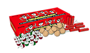 Grabbelbak 50 crackling balls, 50 grondbloem, 25 flash
